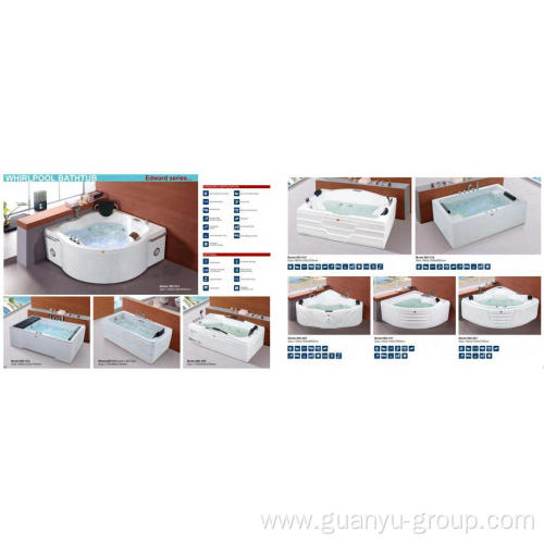 Customized Color Massage Freestanding Bathtub